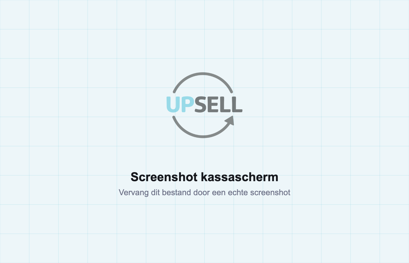 Het UPSELL kassascherm